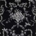 Brintons Classic Florals Nouveau Toile Empire Noir