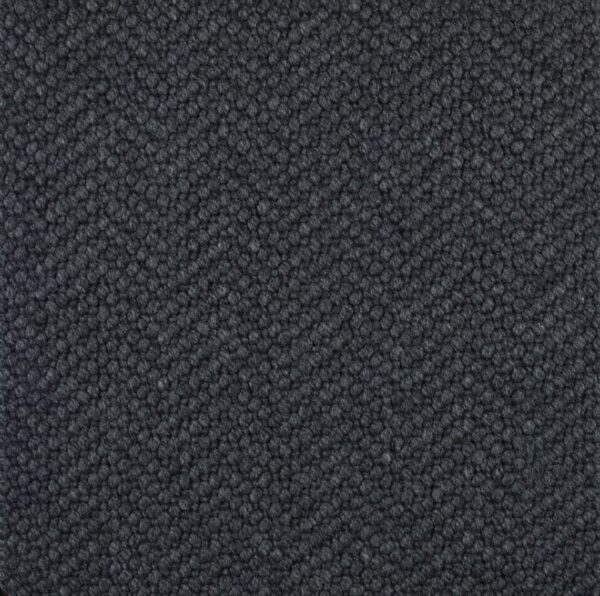 Jacaranda Natural Weave Herringbone Charcoal