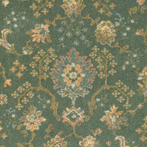 Brintons Renaissance Green Palmette Broadloom