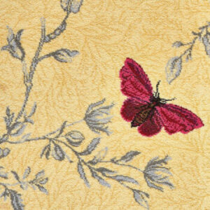 Brintons Timorous Beasties Collection Yellow Ruskin Butterfly