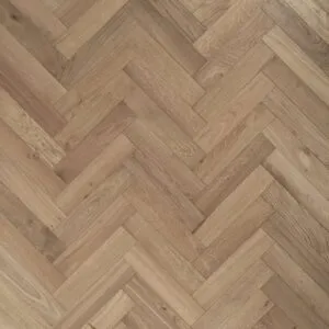 V4 Flooring Deco Parquet Herringbone White Smoked Oak