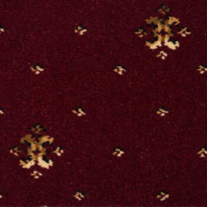Brintons Royal Marquis Collection Royal Coronet Burgundy Red
