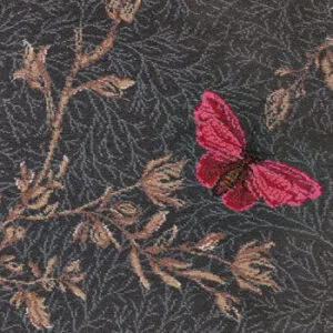 Brintons Timorous Beasties Collection Noir Ruskin Butterfly - 8/50155